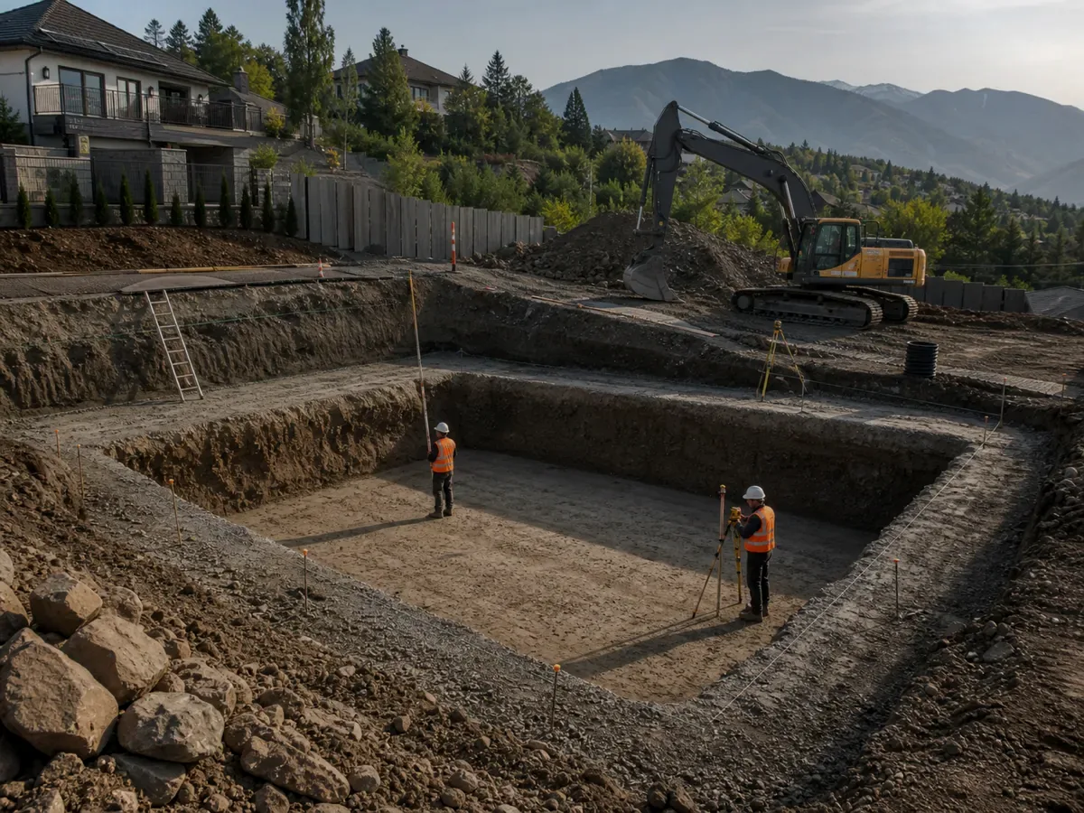 Цоколь с частичным вывозом, 420 м³